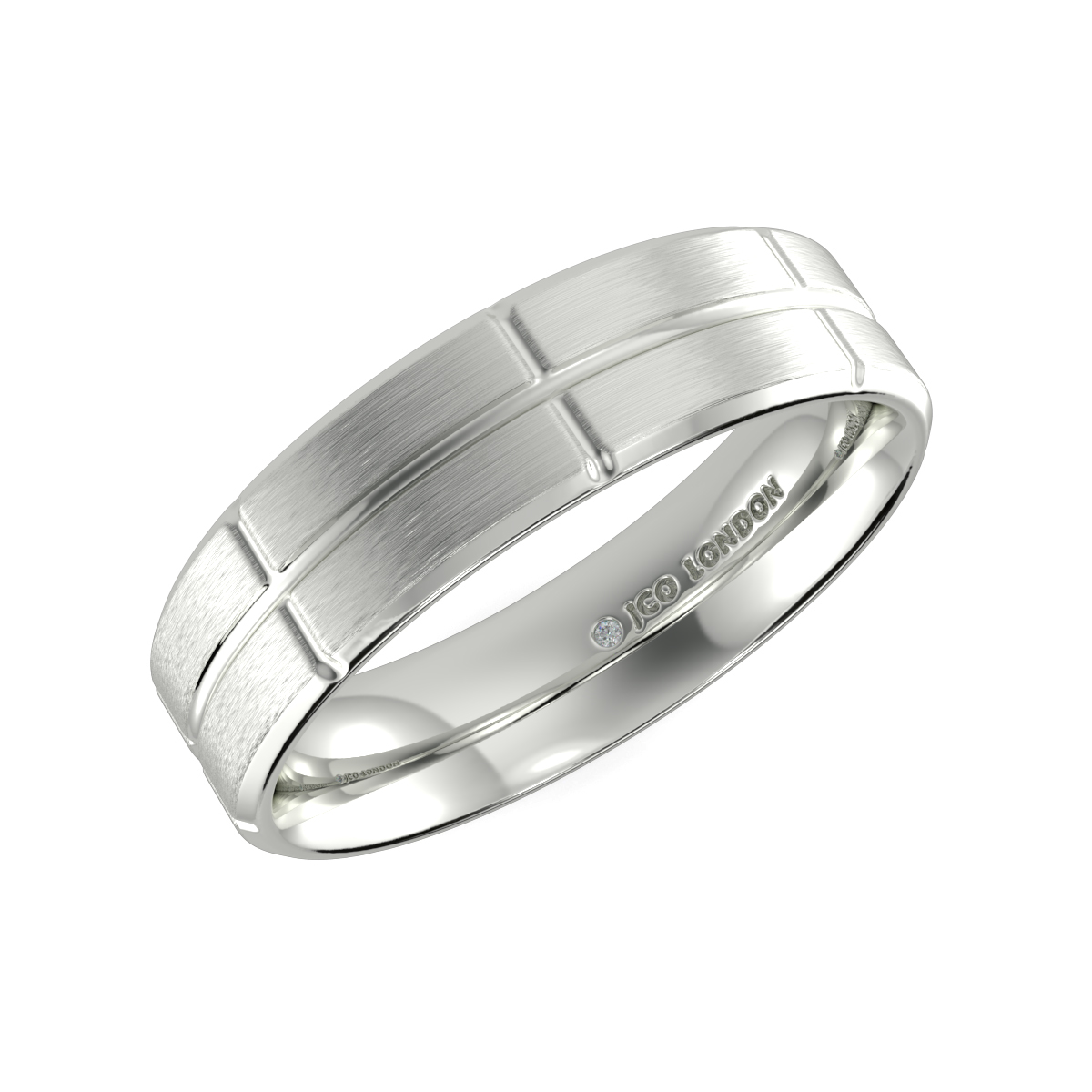 Flat Court Plain Wedding Band