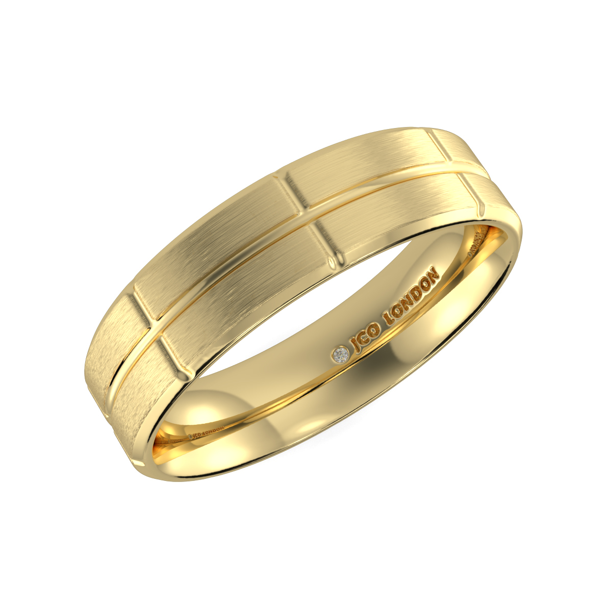 Flat Court Plain Wedding Band