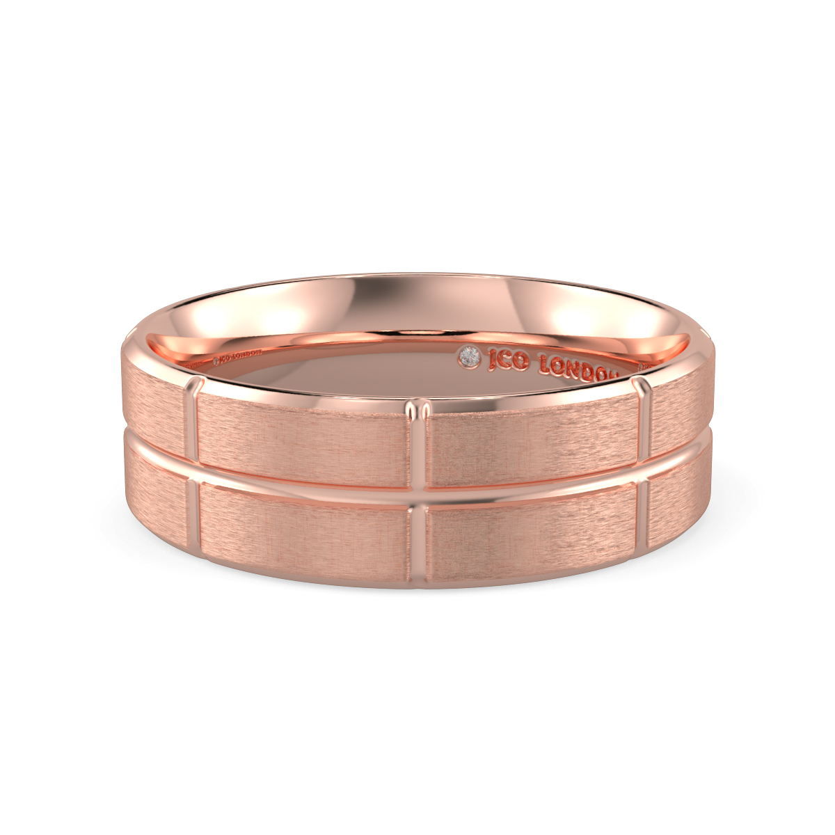 Flat Court Plain Wedding Band