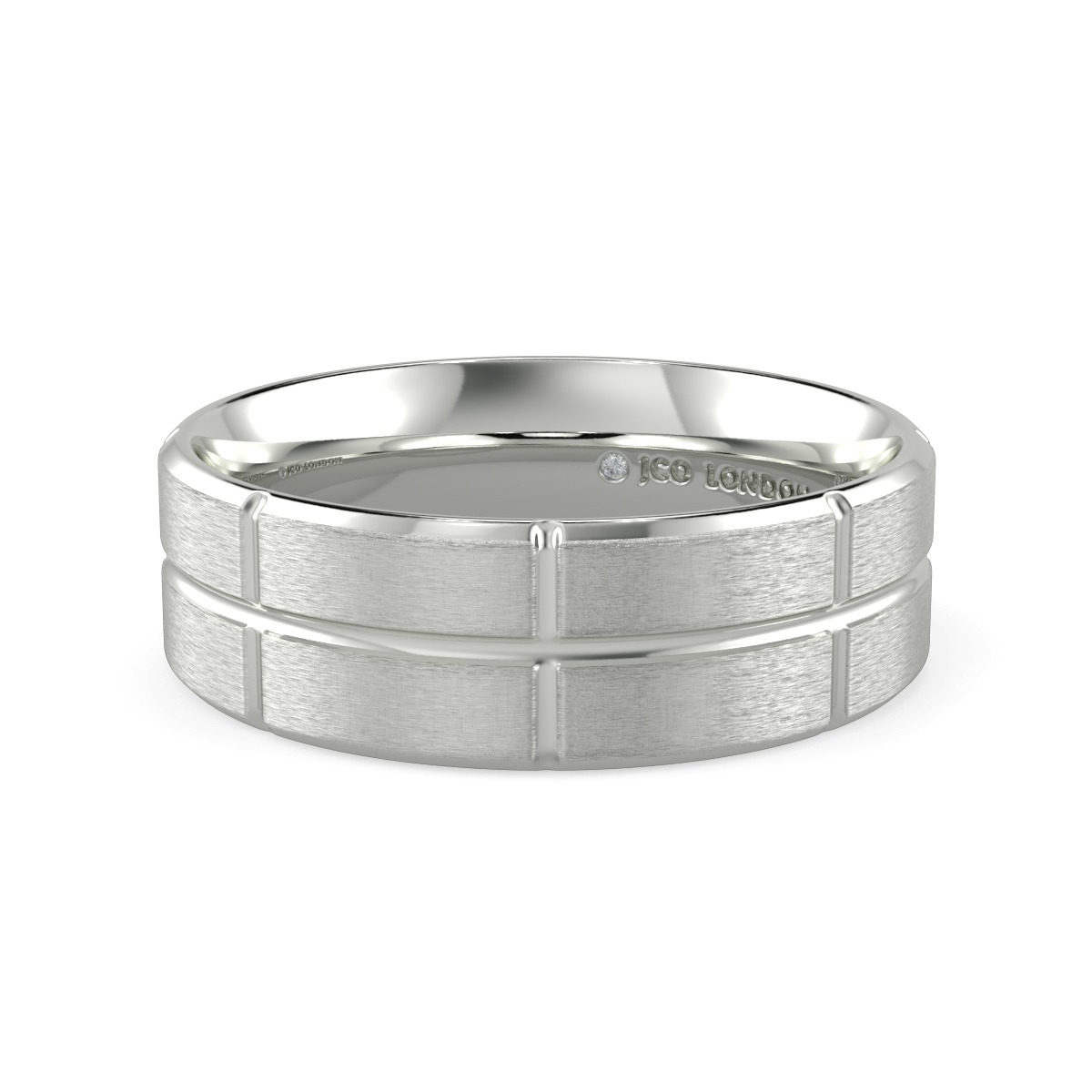 Flat Court Plain Wedding Band