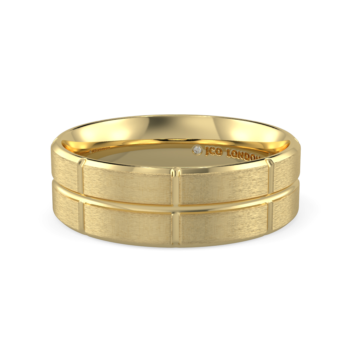 Flat Court Plain Wedding Band