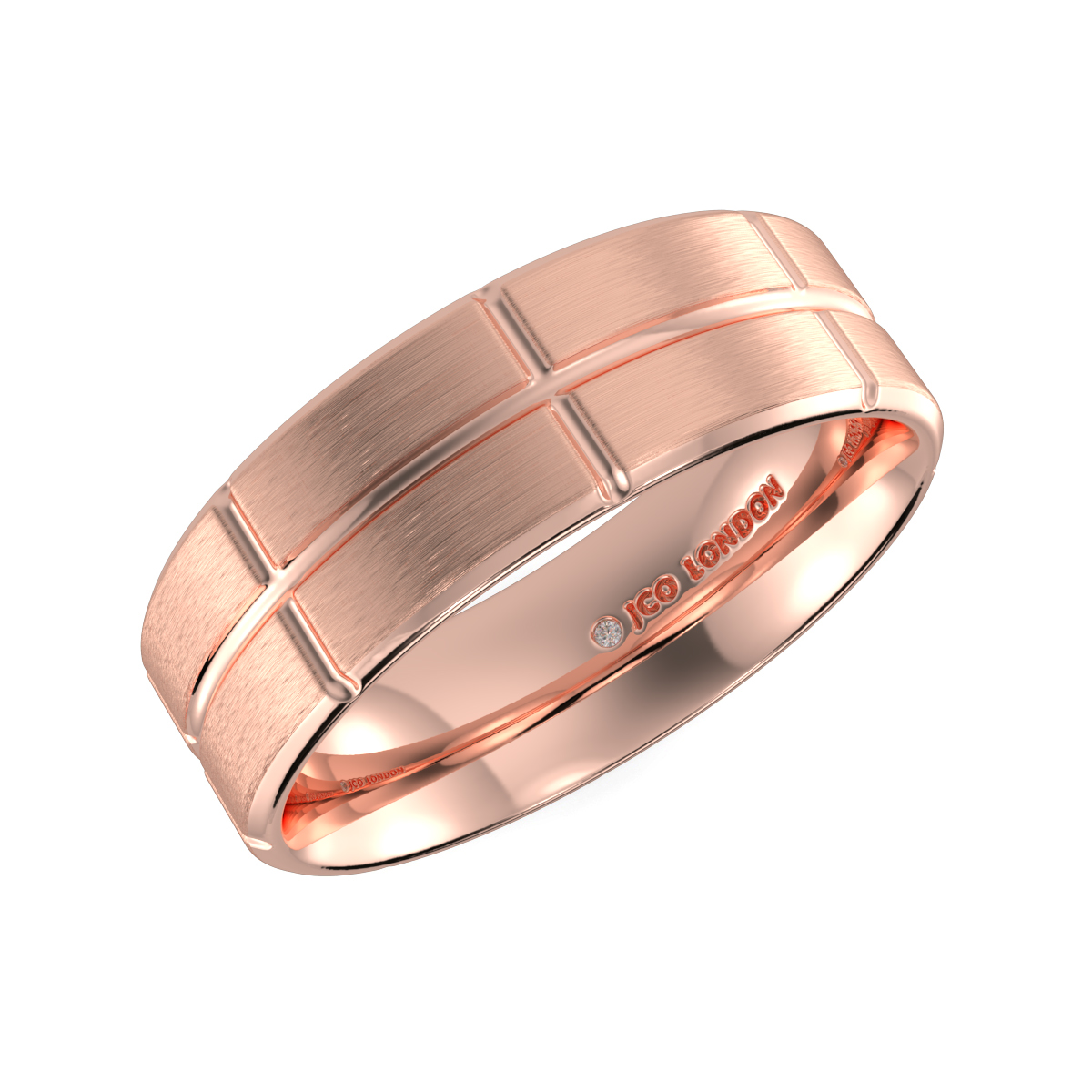 Flat Court Plain Wedding Band