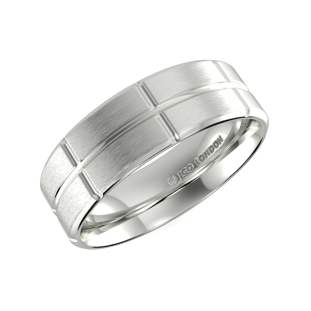 Flat Court Plain Wedding Band