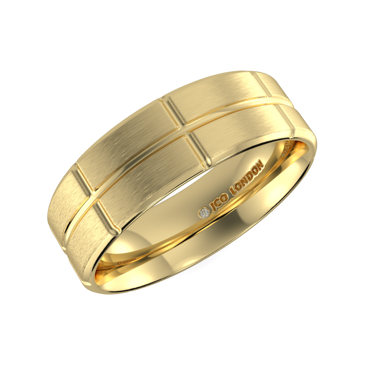Flat Court Plain Wedding Band