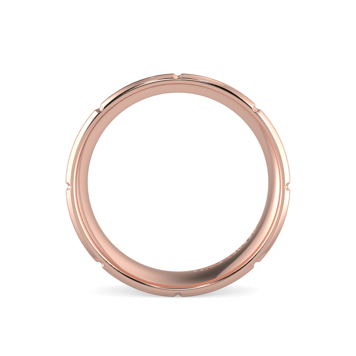 Flat Court Plain Wedding Band