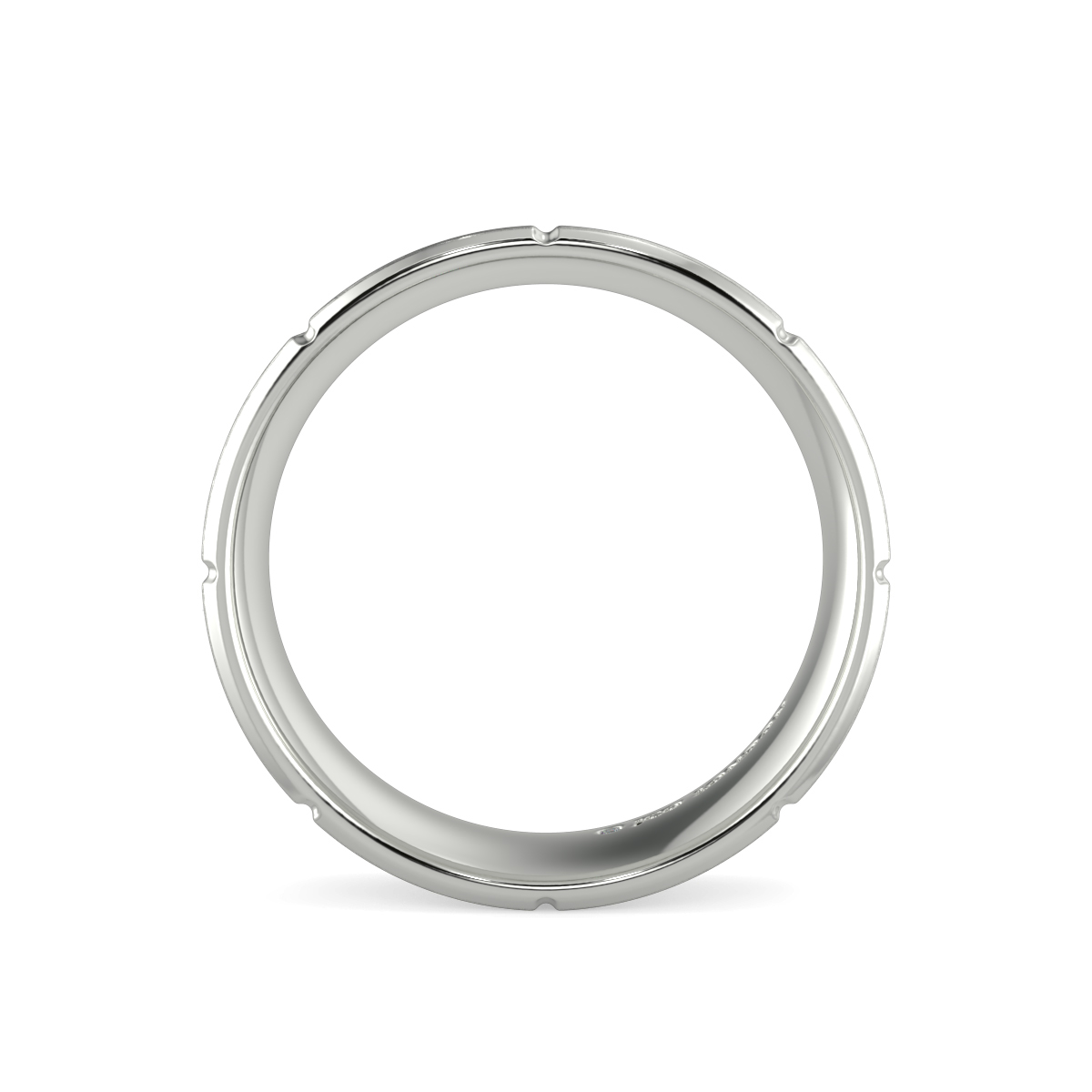 Flat Court Plain Wedding Band