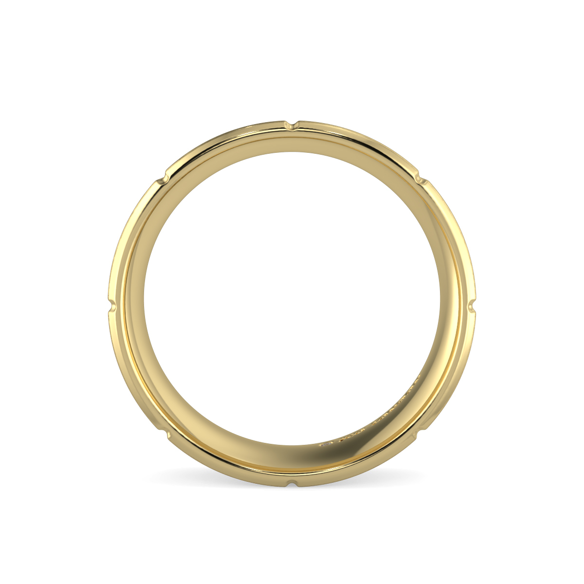 Flat Court Plain Wedding Band