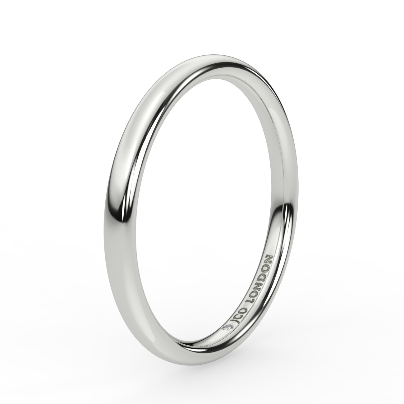 Court Plain Wedding Band