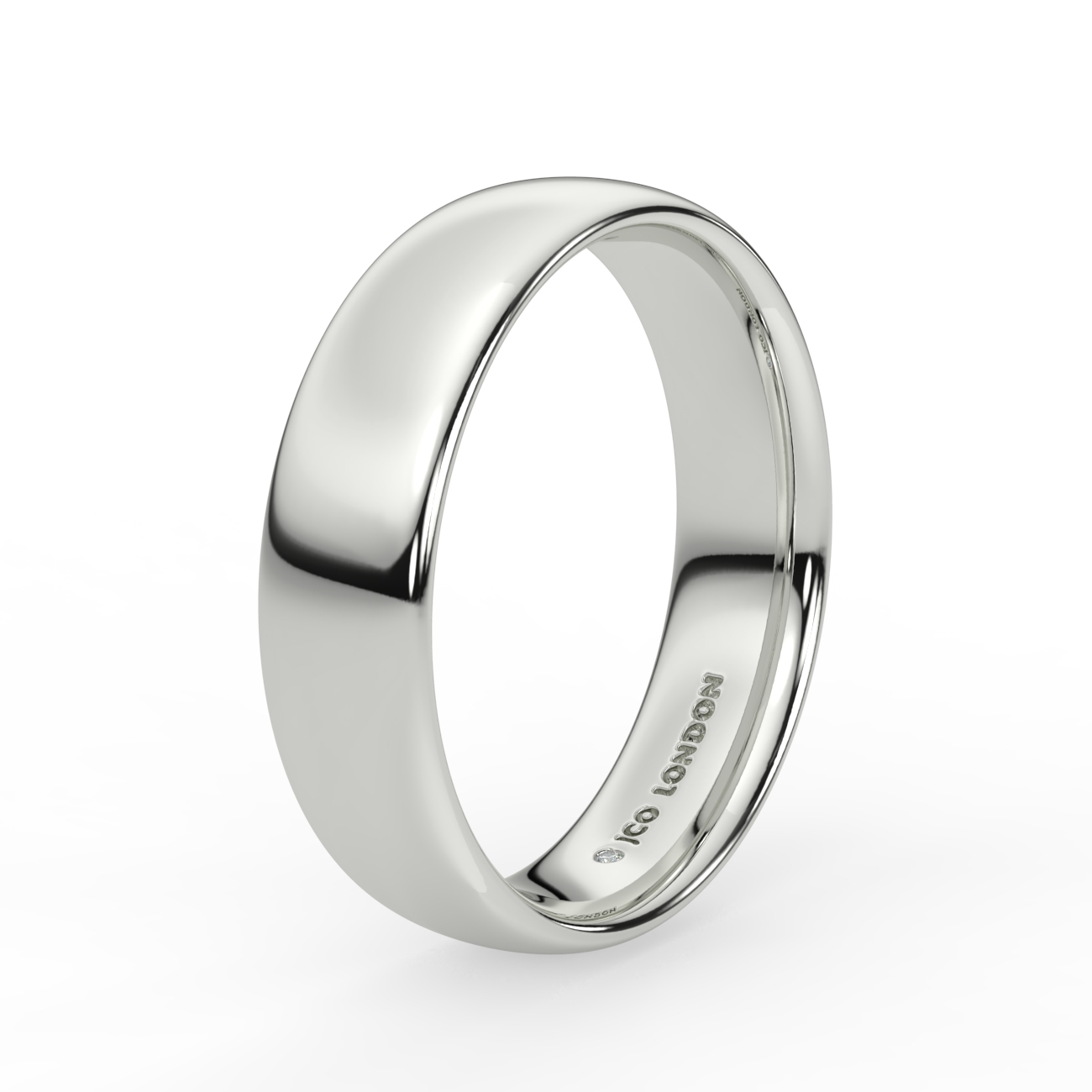 Court Plain Wedding Band