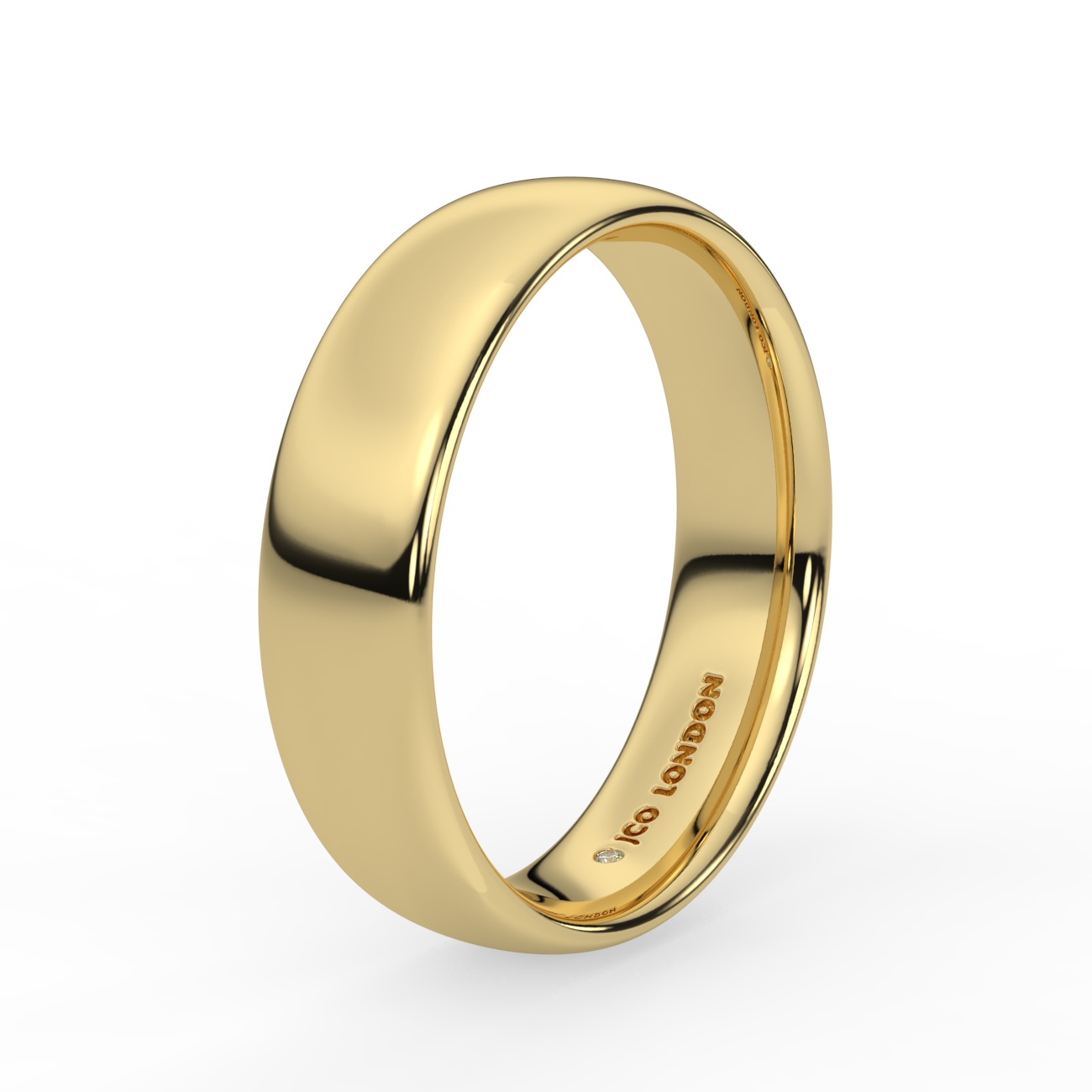Court Plain Wedding Band