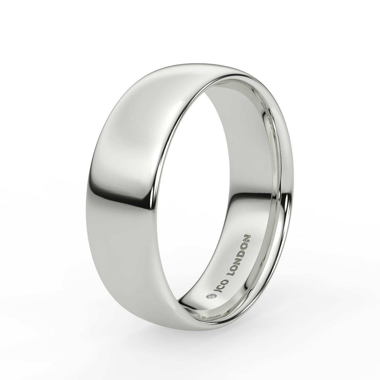 Court Plain Wedding Band