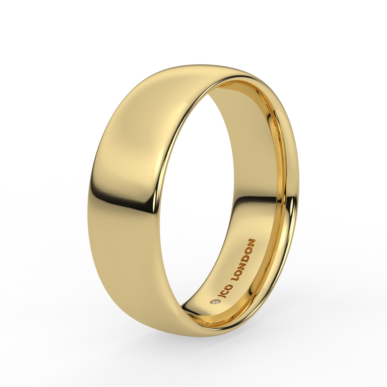 Court Plain Wedding Band