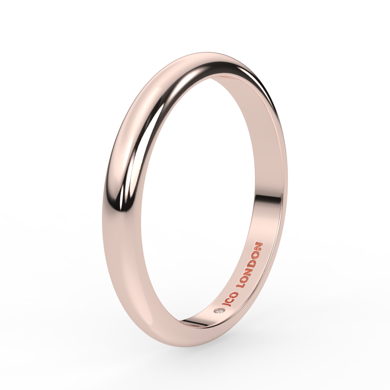 D Shape Plain Wedding Band