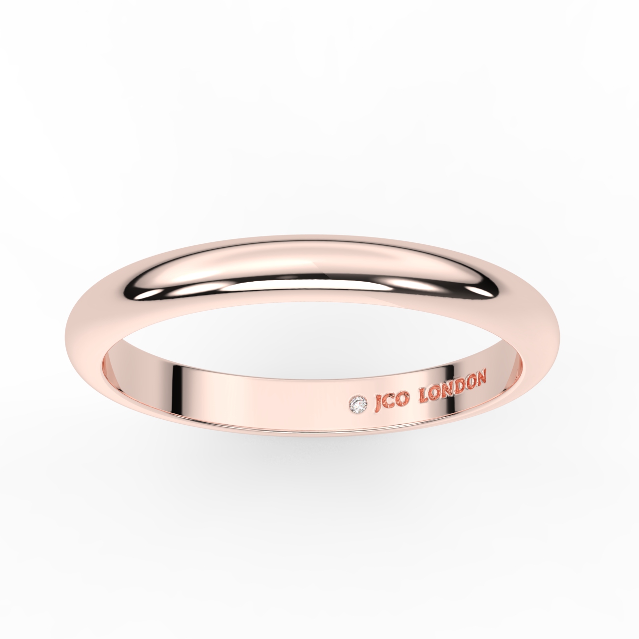 D Shape Plain Wedding Band