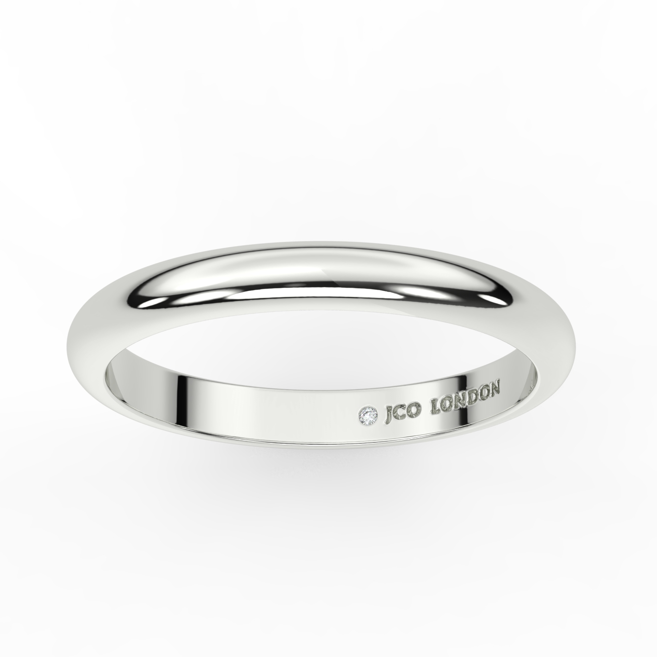 D Shape Plain Wedding Band