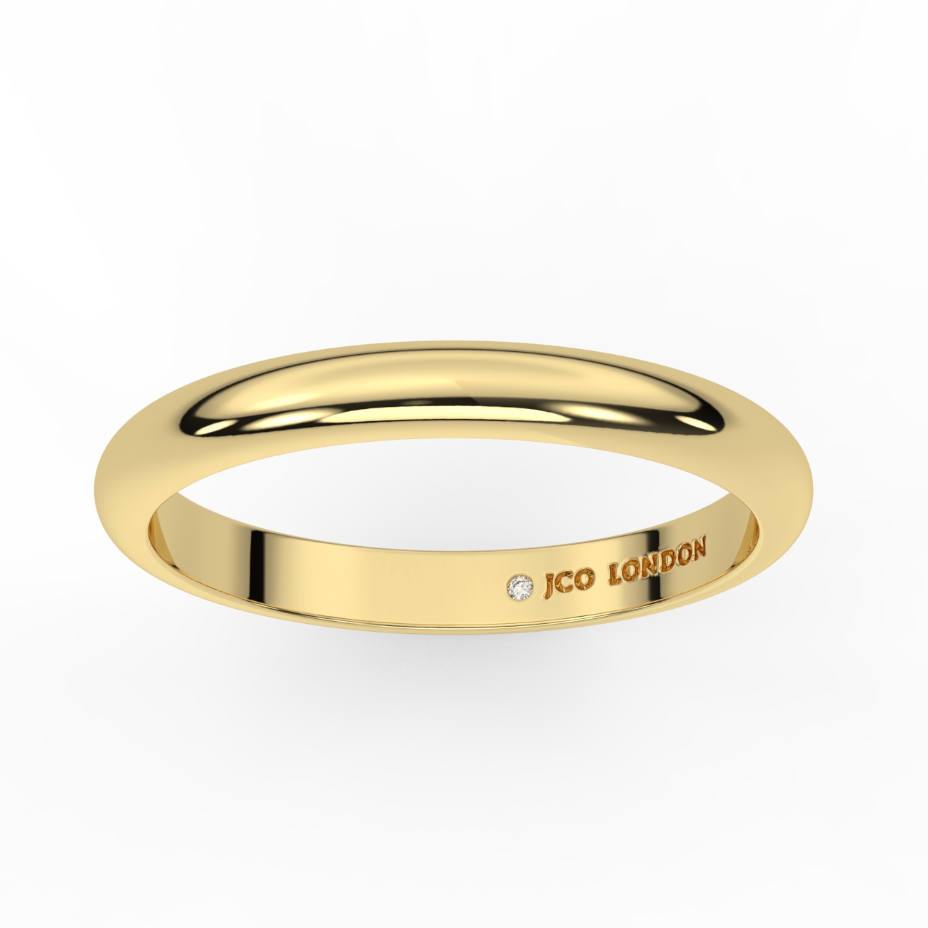 D Shape Plain Wedding Band