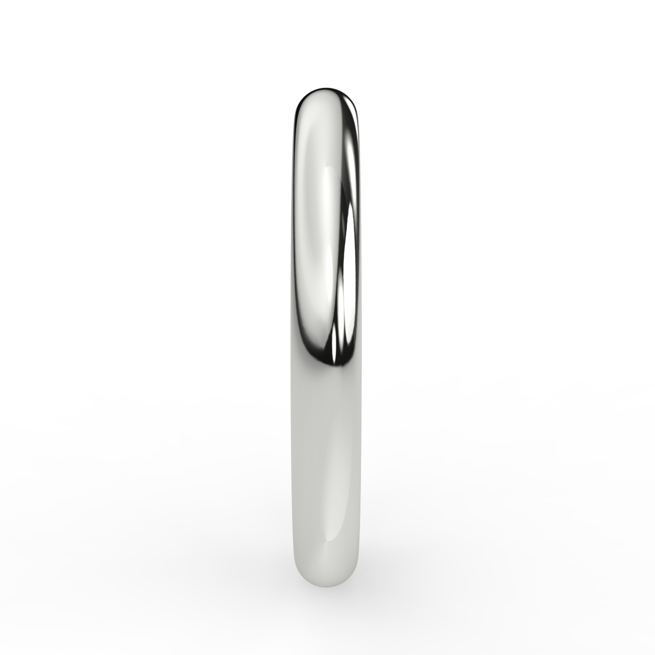 D Shape Plain Wedding Band