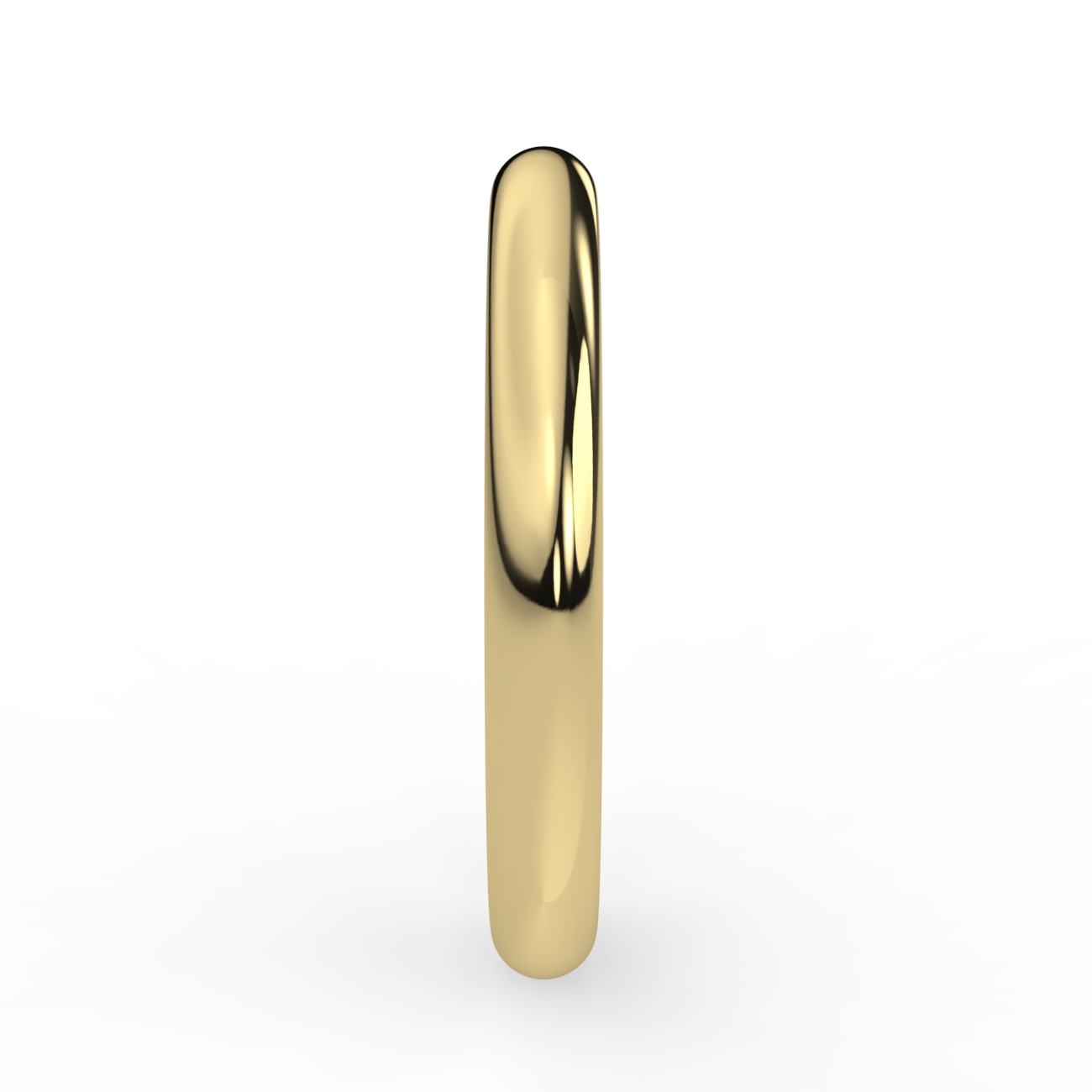 D Shape Plain Wedding Band