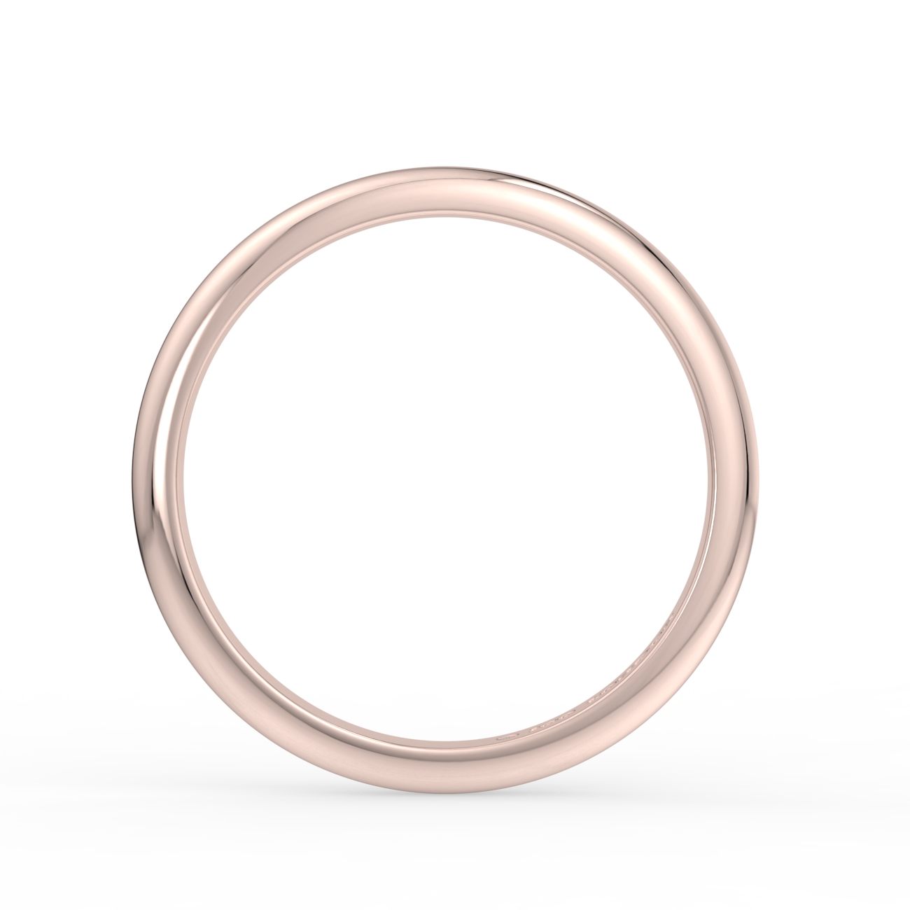 D Shape Plain Wedding Band