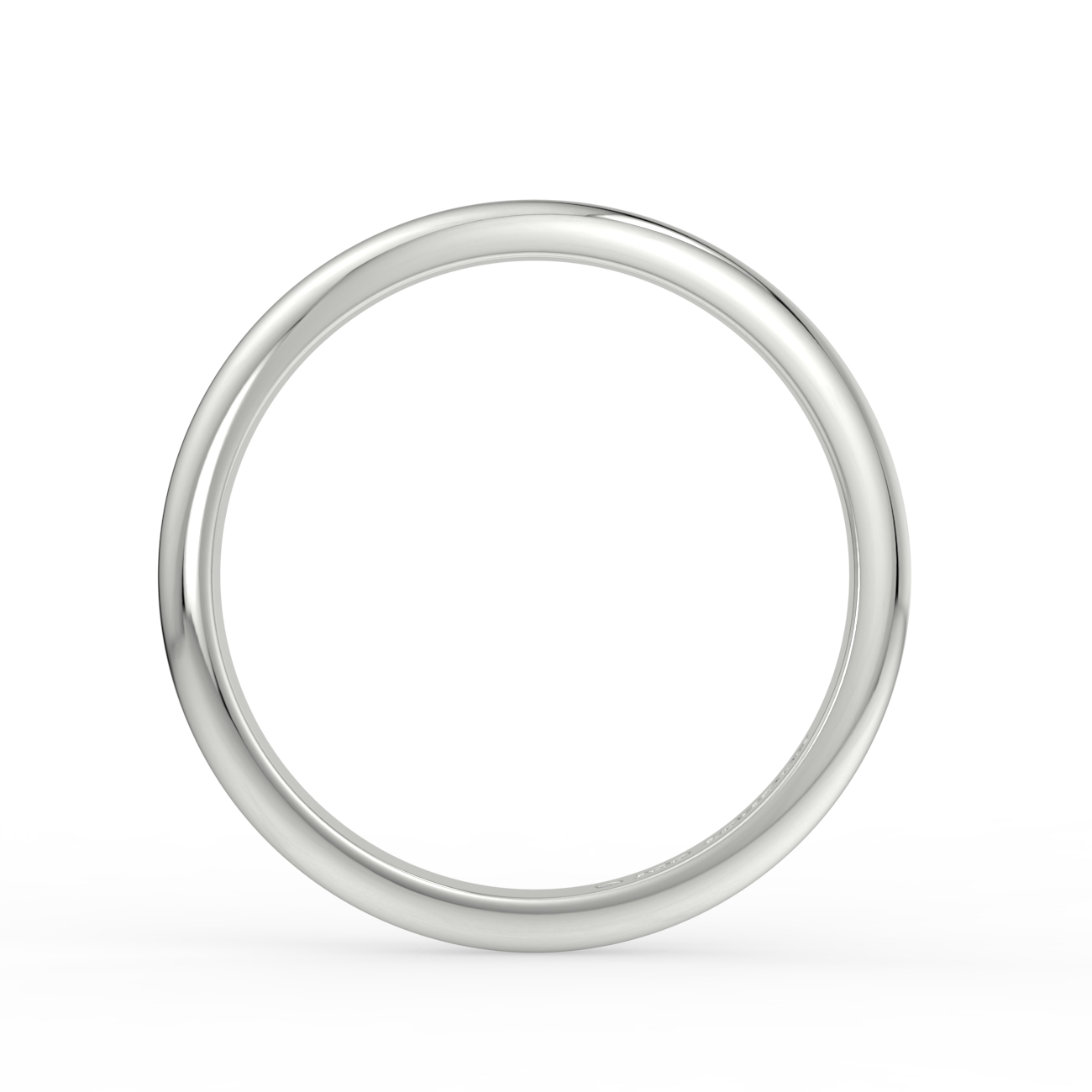 D Shape Plain Wedding Band
