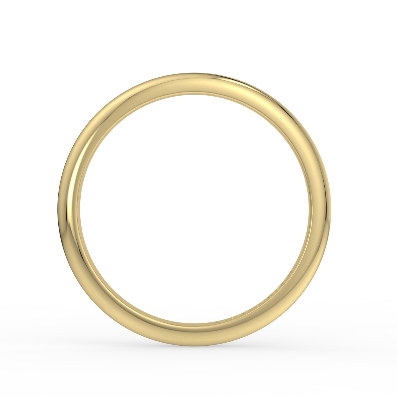 D Shape Plain Wedding Band