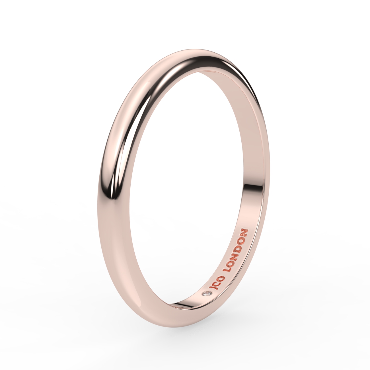 D Shape Plain Wedding Band
