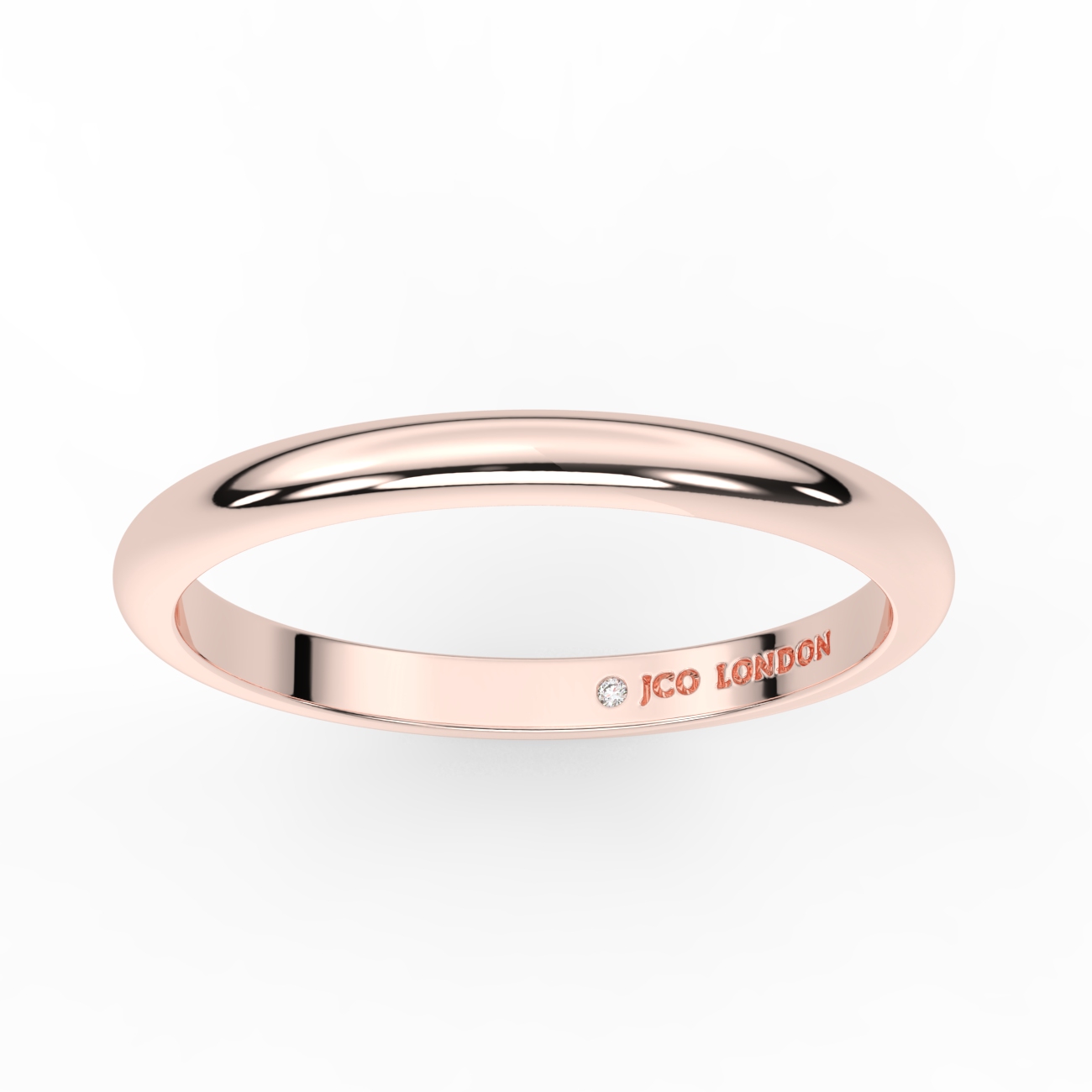 D Shape Plain Wedding Band