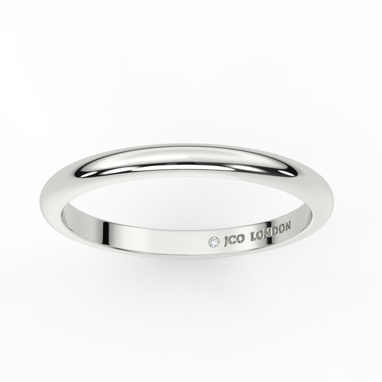 D Shape Plain Wedding Band
