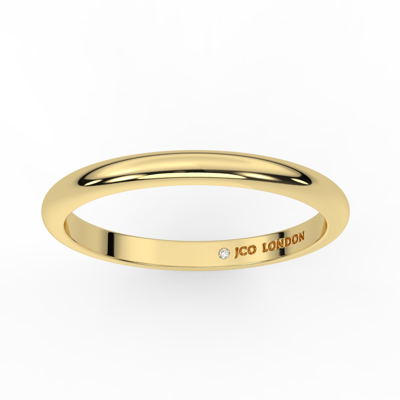 D Shape Plain Wedding Band
