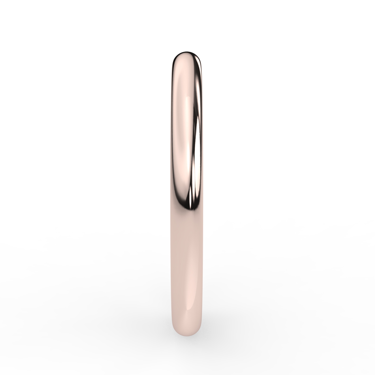 D Shape Plain Wedding Band