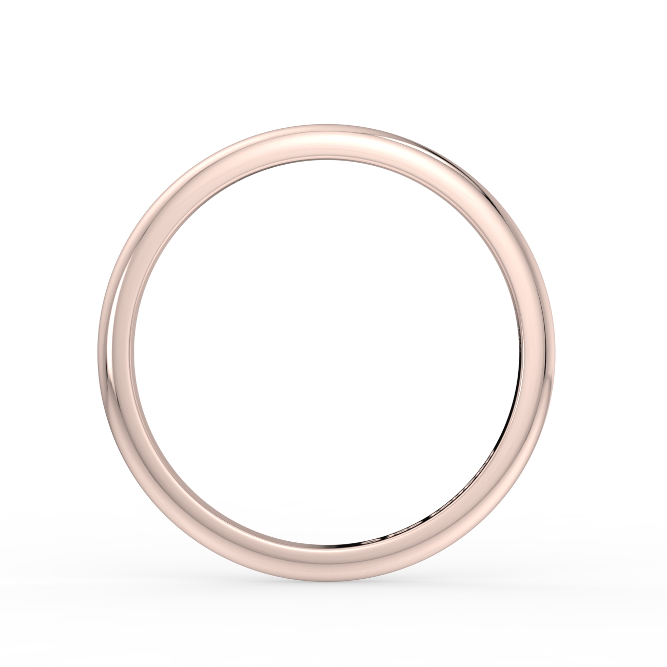 D Shape Plain Wedding Band