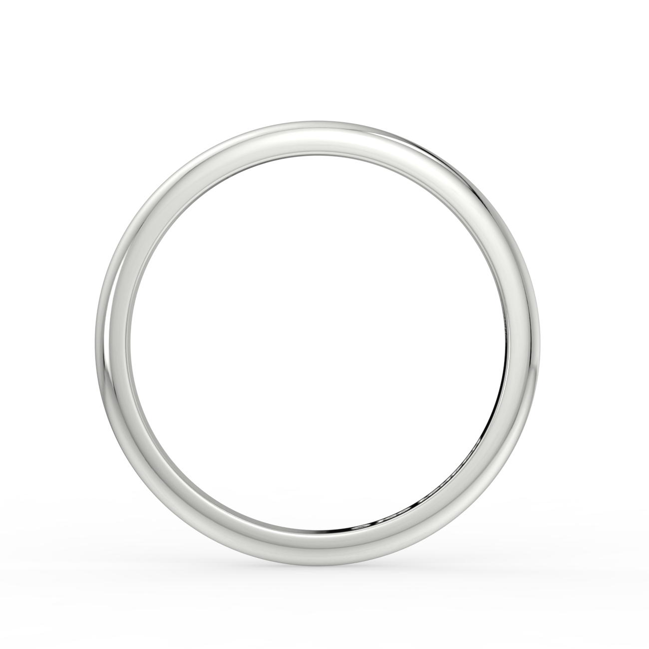 D Shape Plain Wedding Band