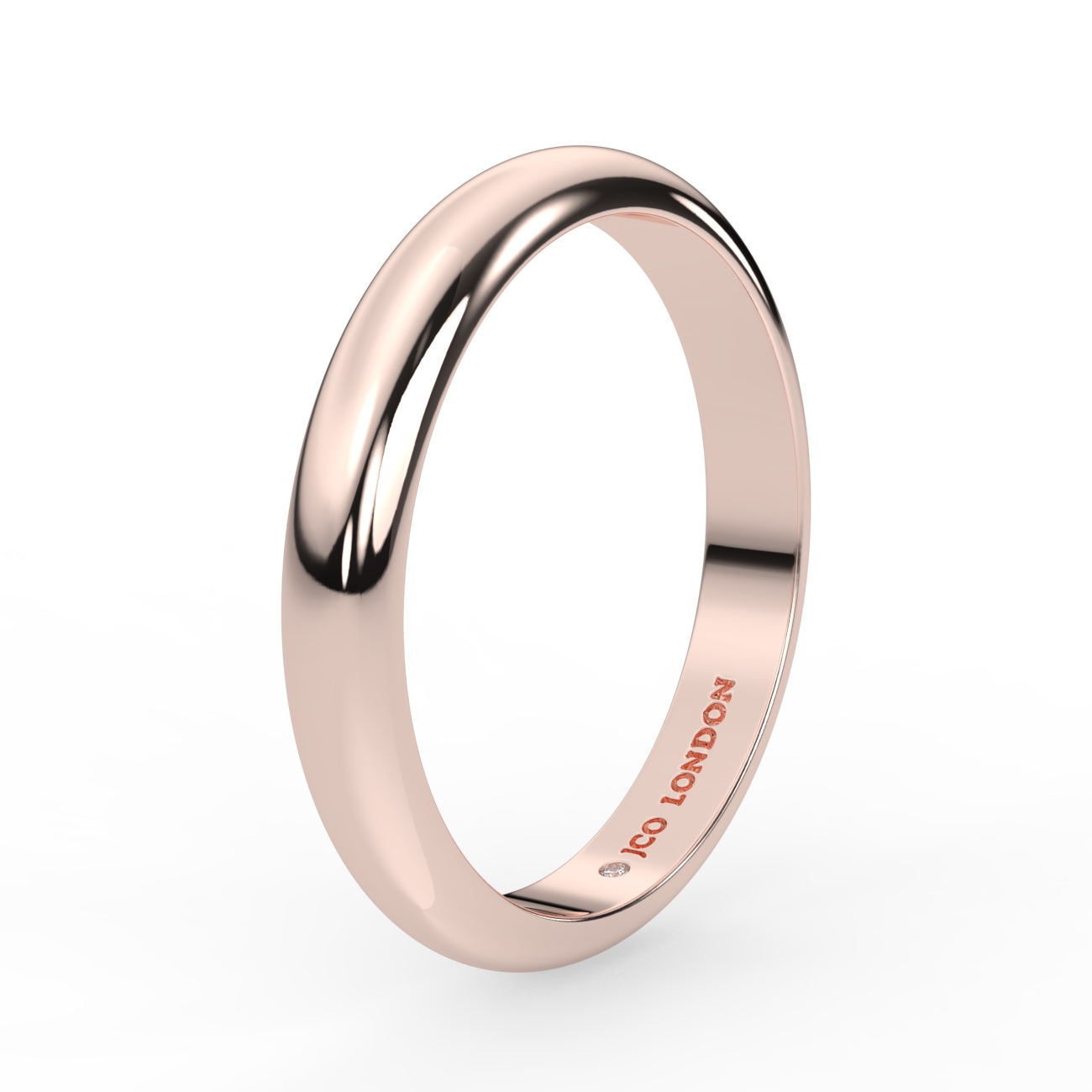 D Shape Plain Wedding Band