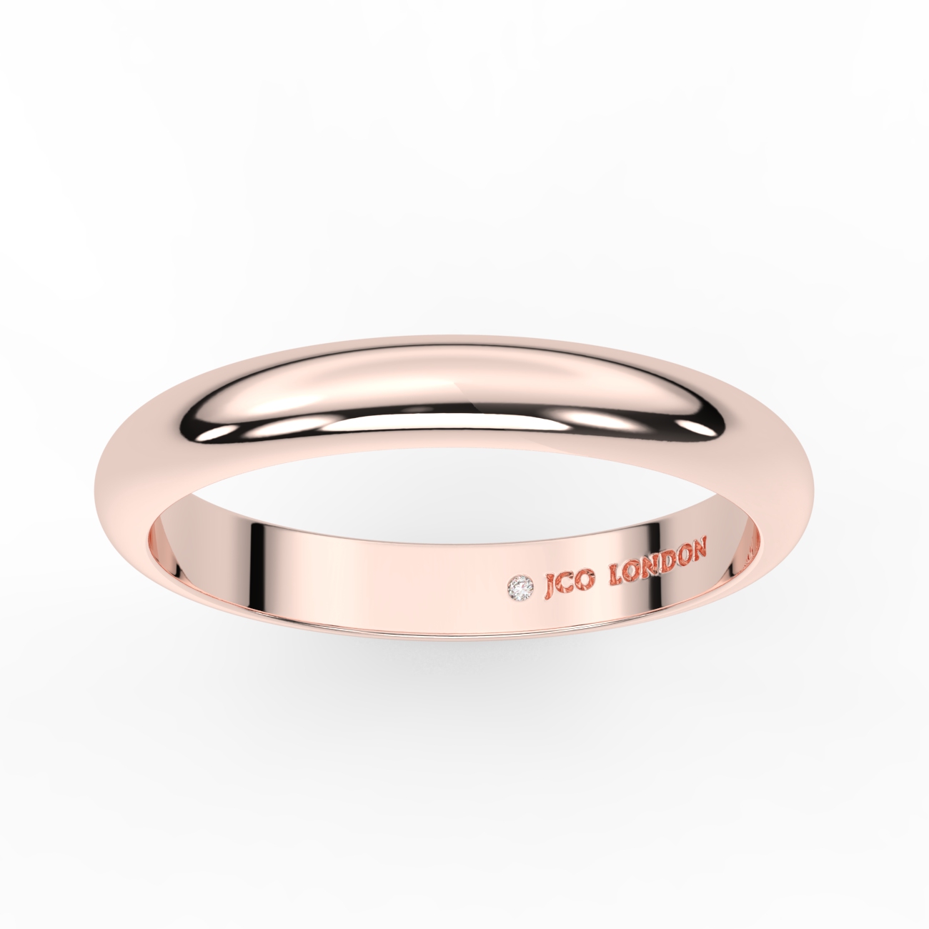 D Shape Plain Wedding Band