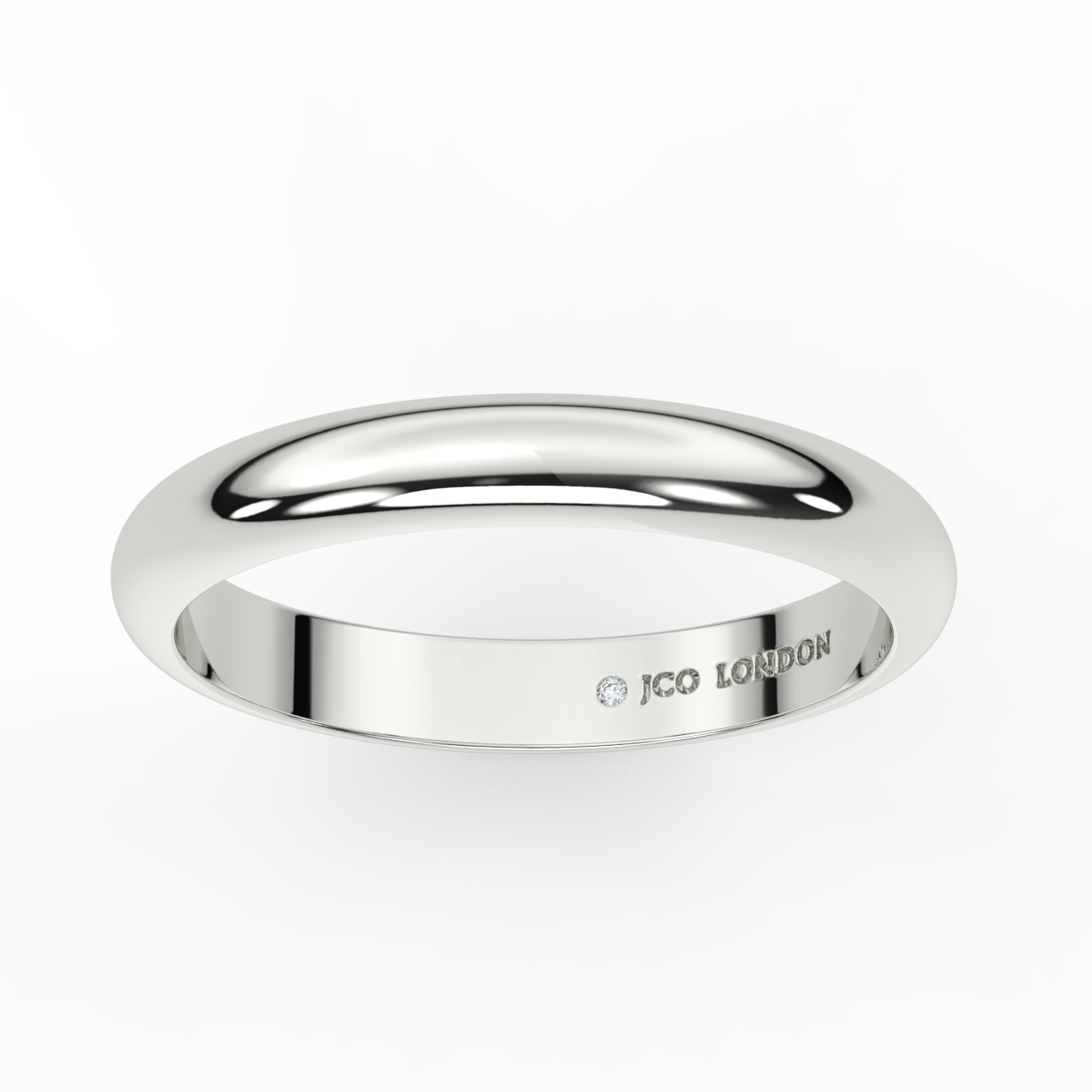 D Shape Plain Wedding Band