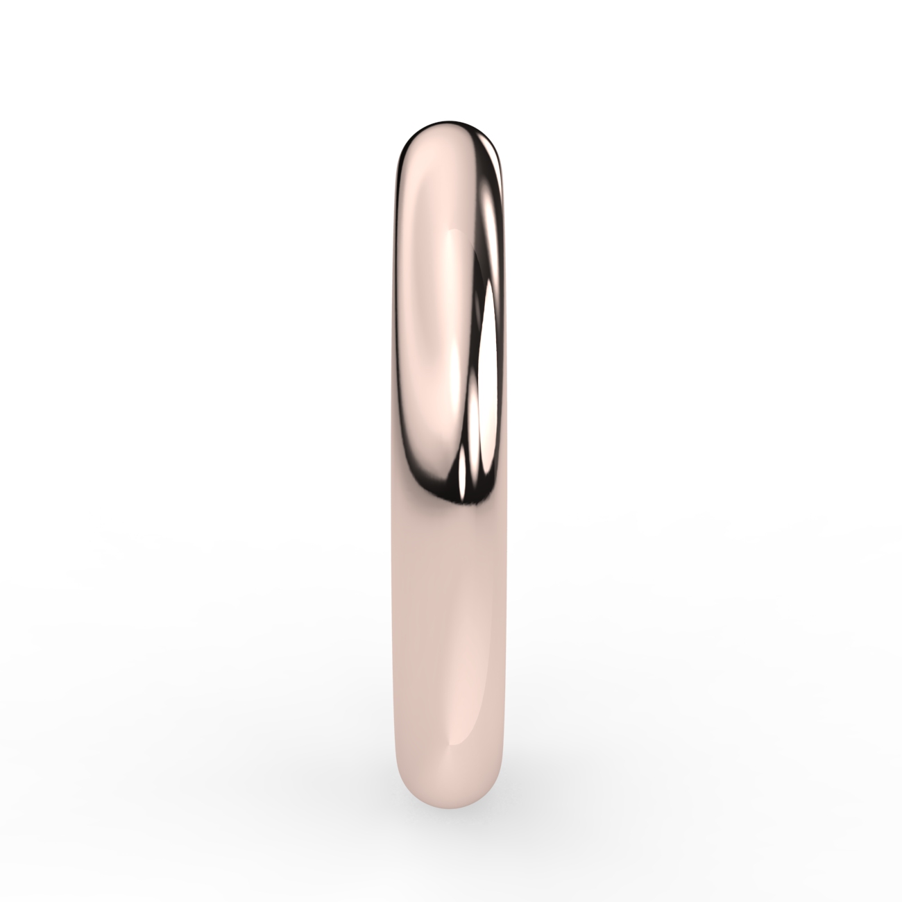 D Shape Plain Wedding Band