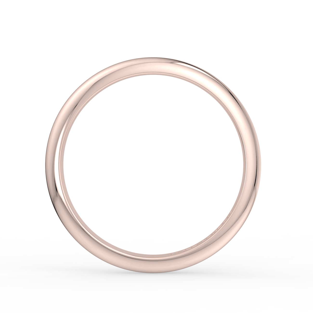 D Shape Plain Wedding Band