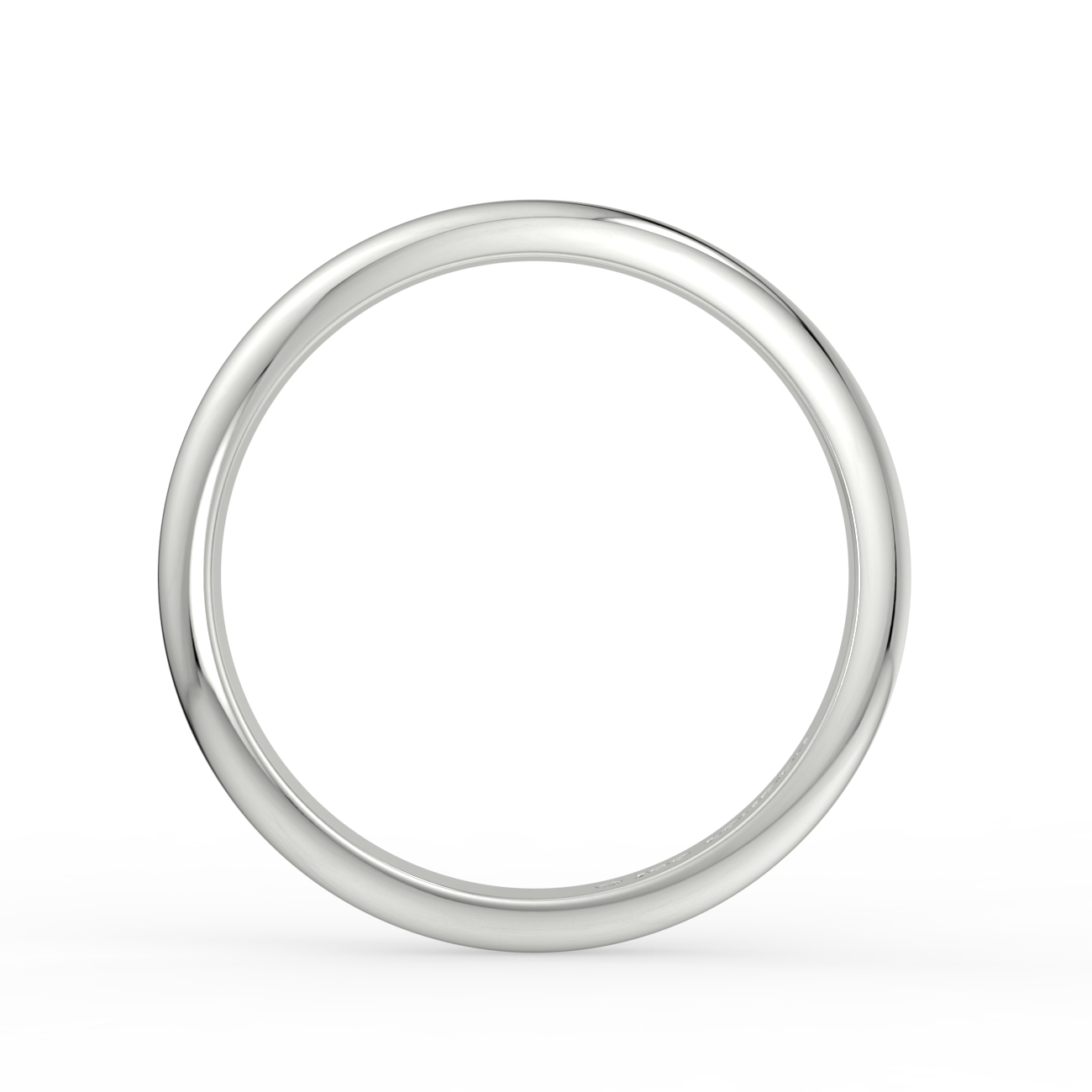 D Shape Plain Wedding Band