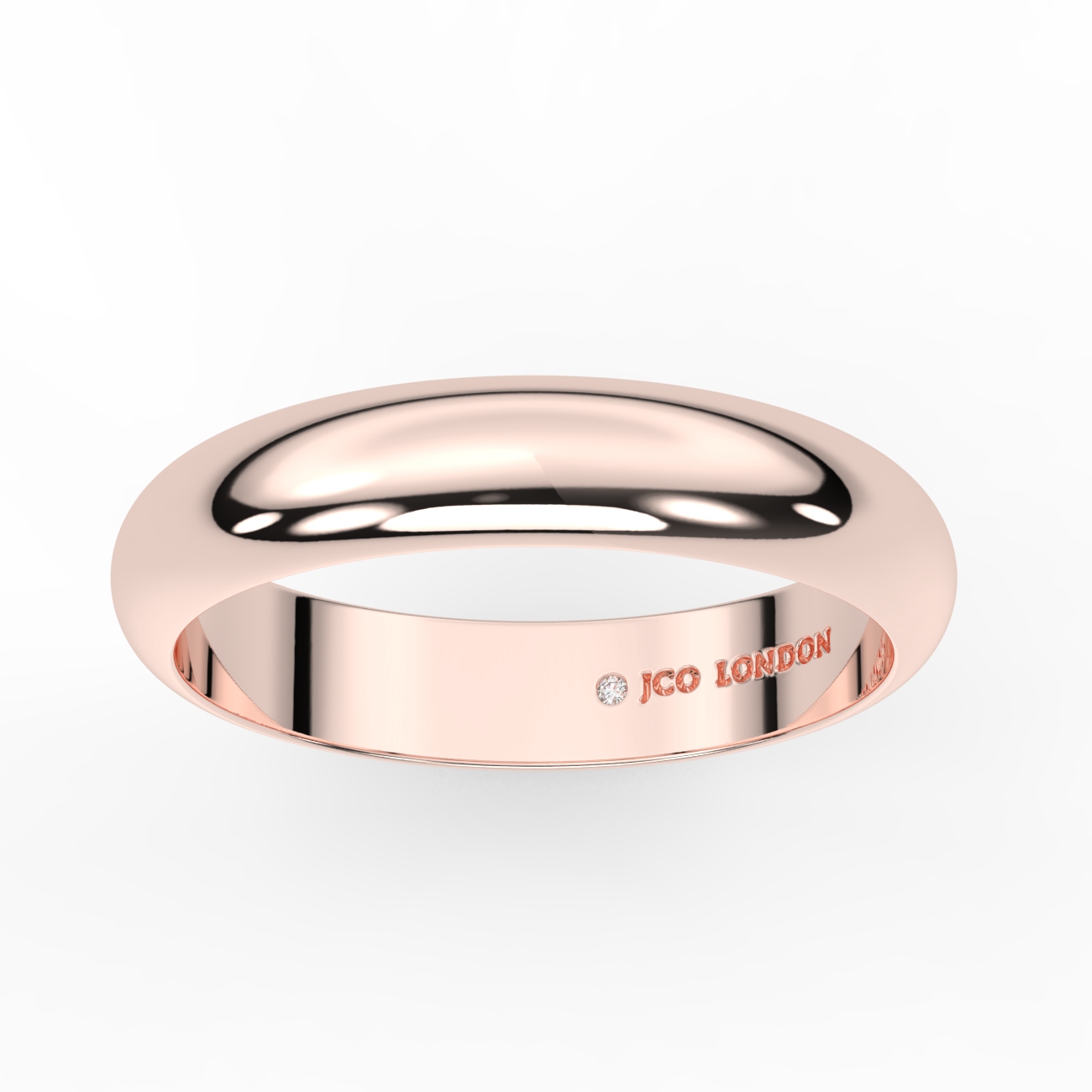 D Shape Plain Wedding Band