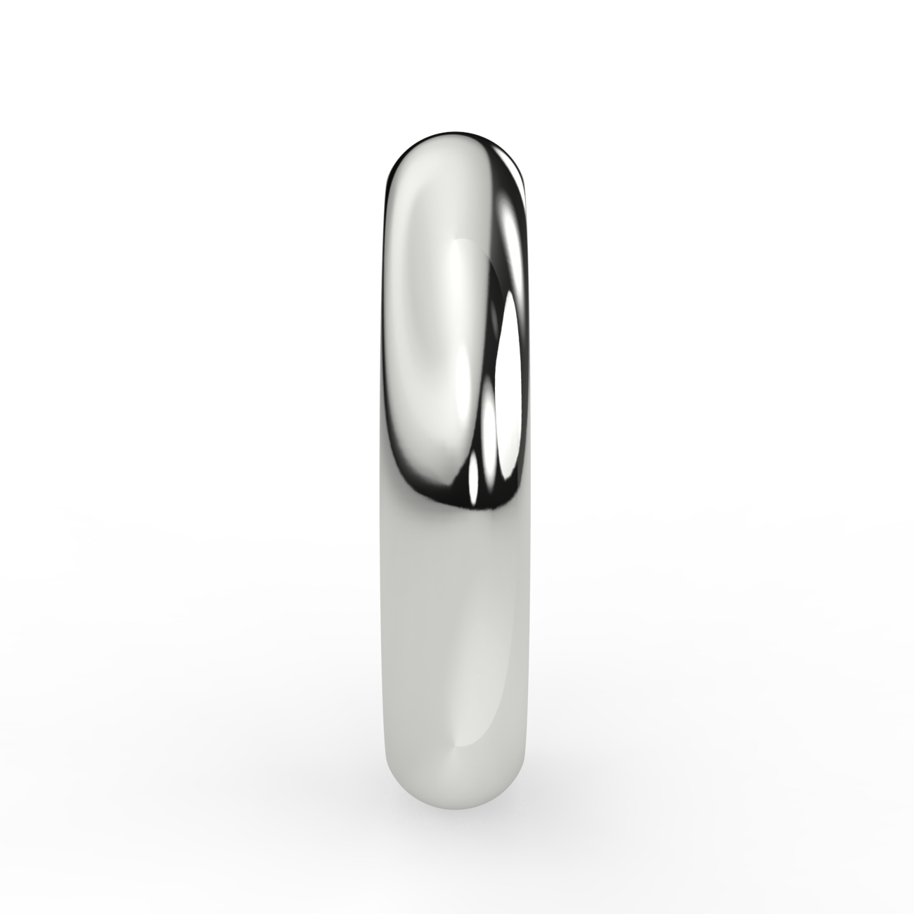 D Shape Plain Wedding Band