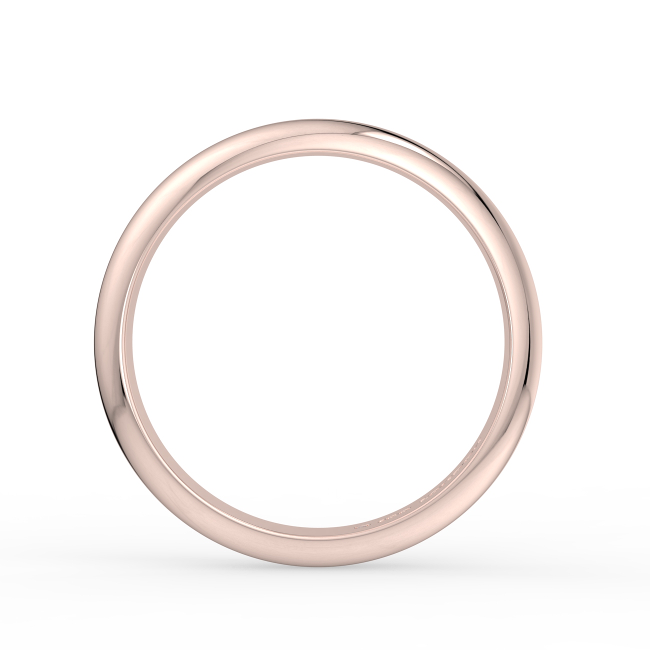 D Shape Plain Wedding Band
