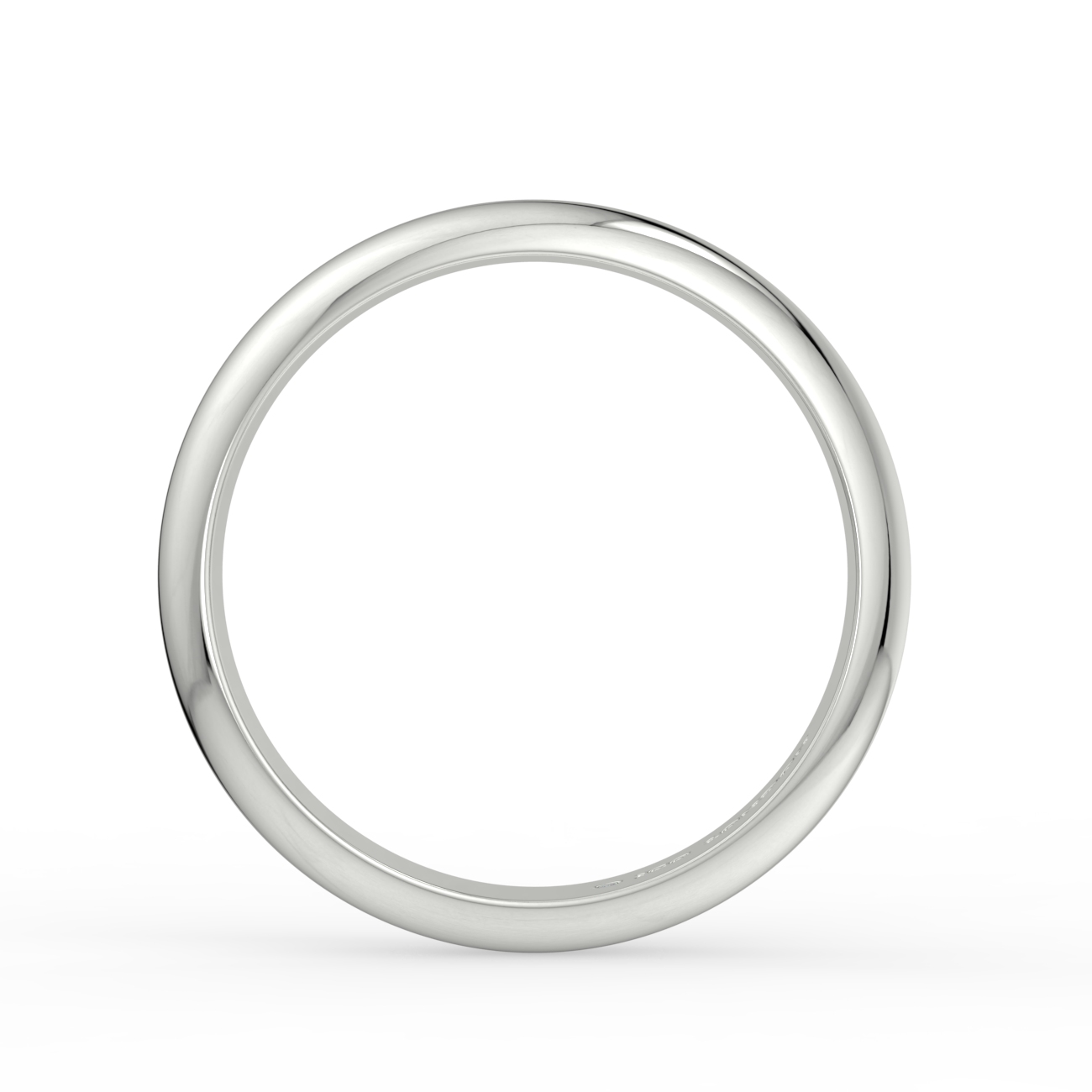 D Shape Plain Wedding Band