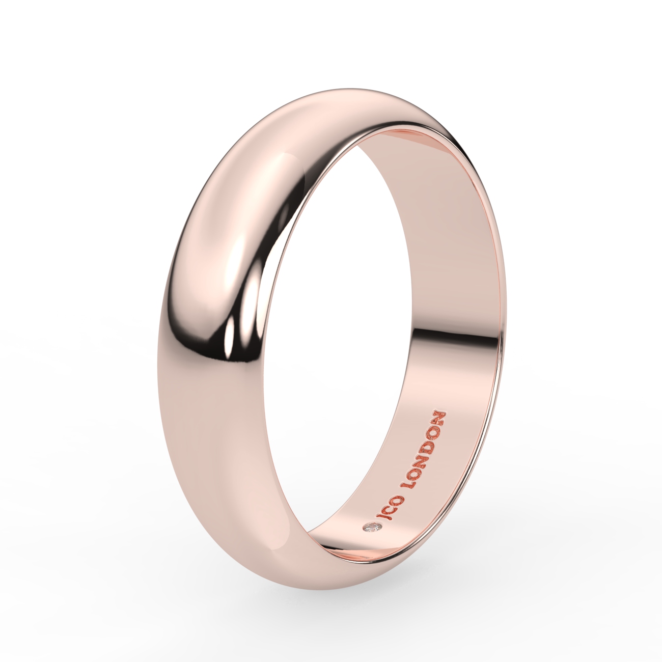 D Shape Plain Wedding Band