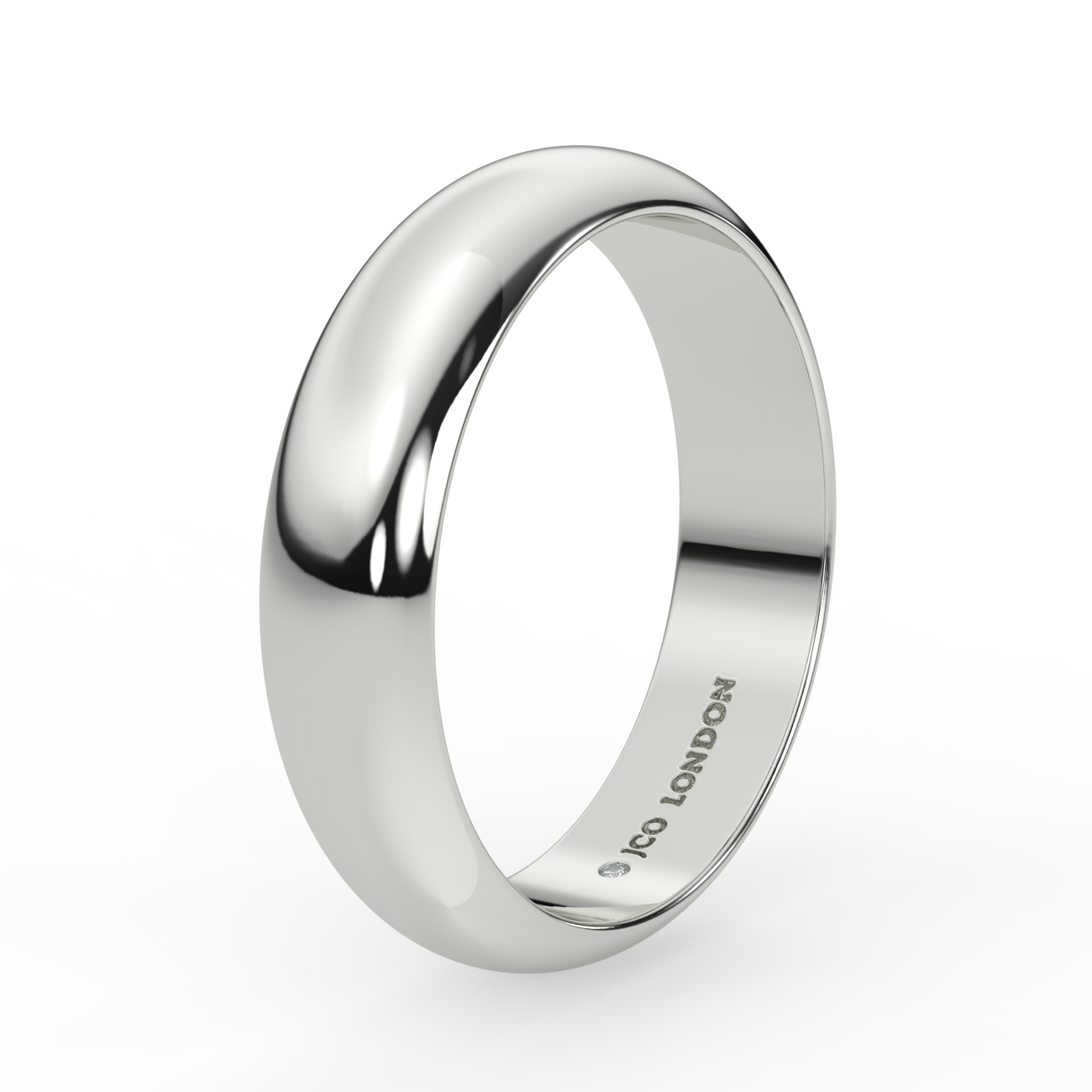 D Shape Plain Wedding Band
