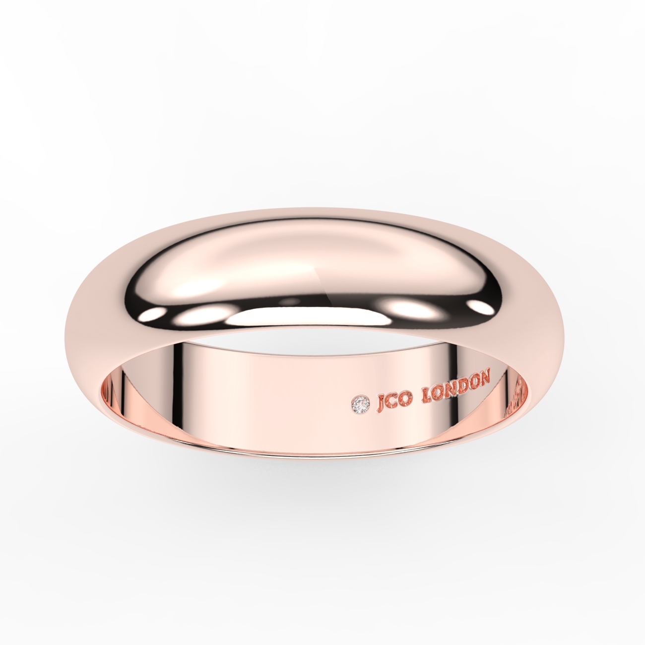 D Shape Plain Wedding Band