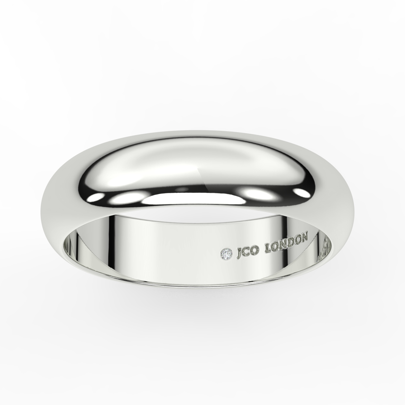 D Shape Plain Wedding Band