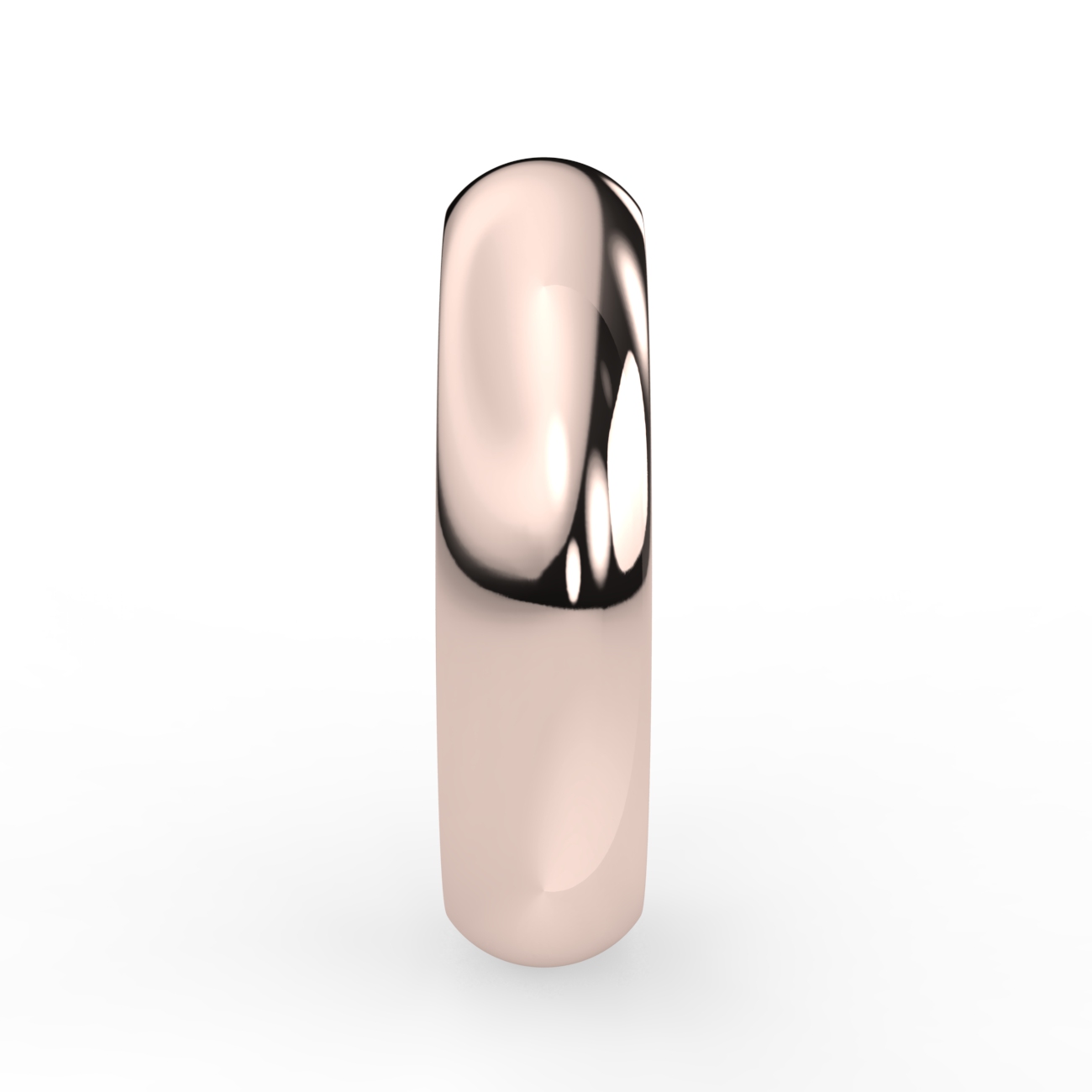 D Shape Plain Wedding Band