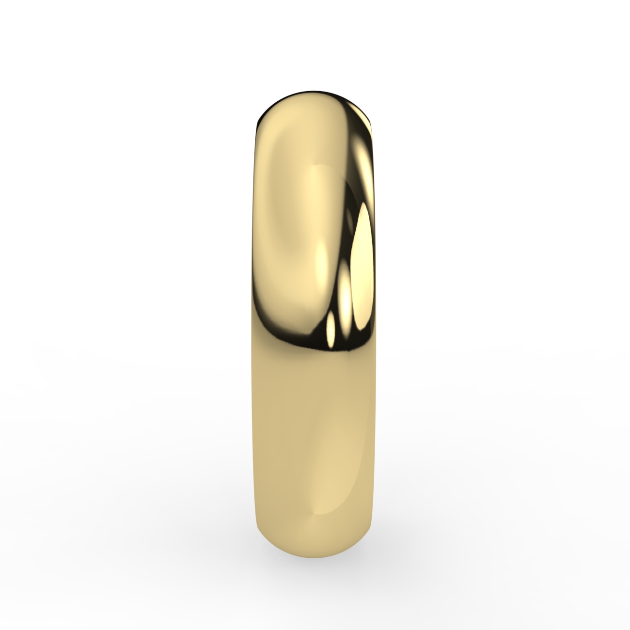 D Shape Plain Wedding Band