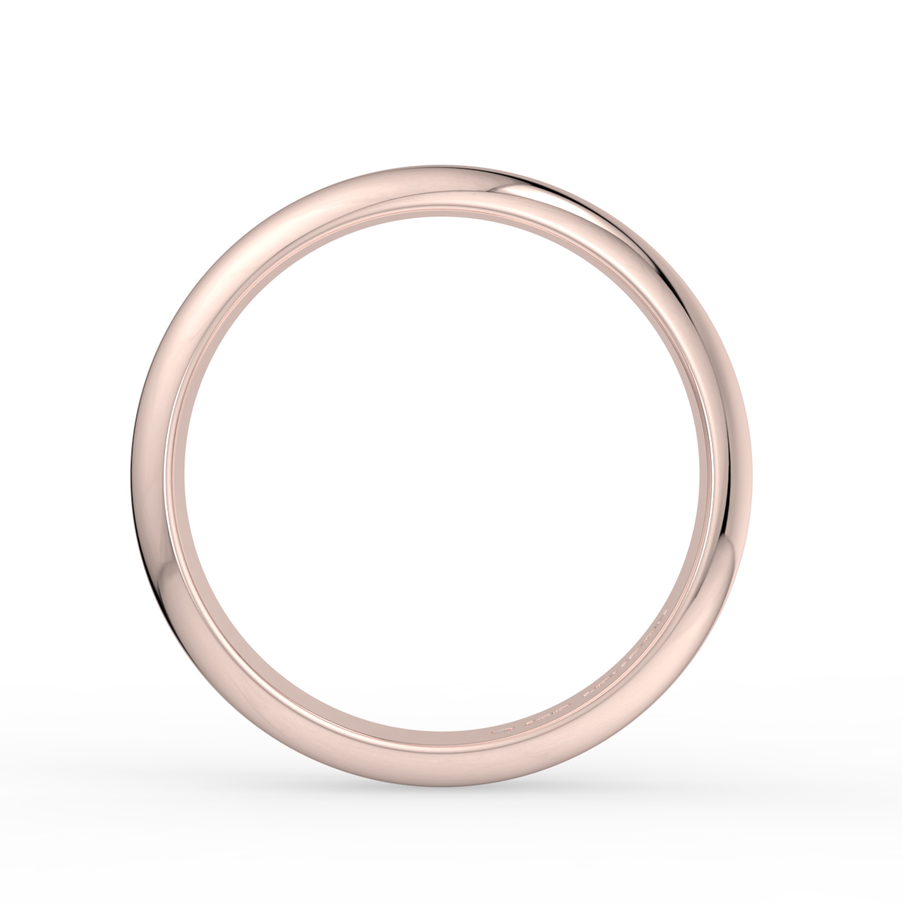 D Shape Plain Wedding Band