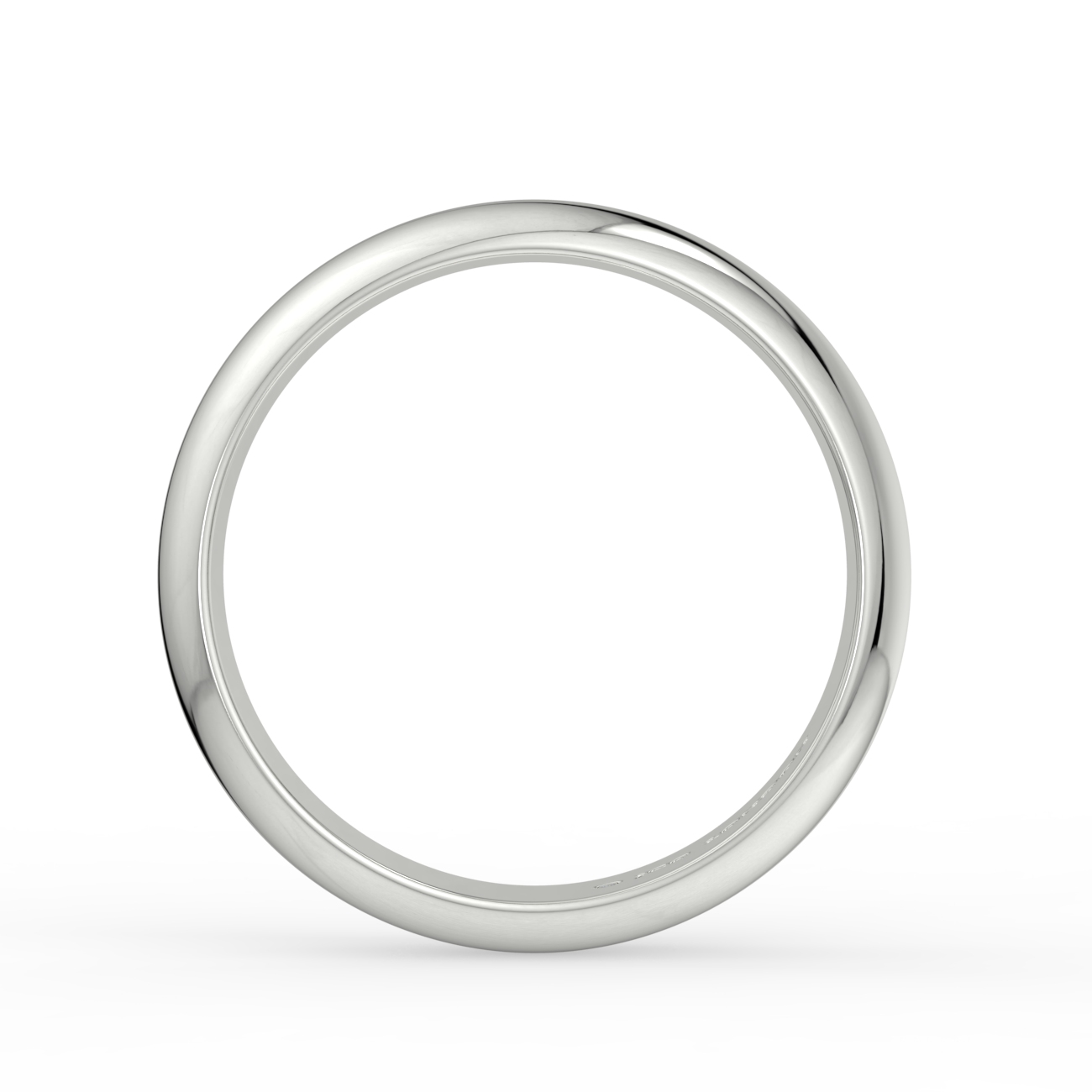 D Shape Plain Wedding Band